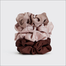 Load image into Gallery viewer, Satin Sleep Scrunchies 5pc- Cameo