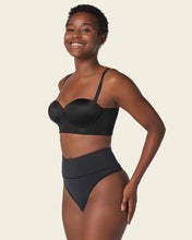 Load image into Gallery viewer, High-Waisted Seamless Moderate Shaper Thong Panty Black