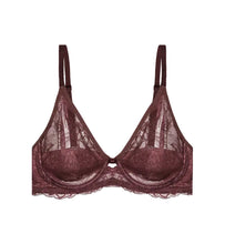 Load image into Gallery viewer, Amourette Charm Lace Wirefree Bra - Decadent Chocolate