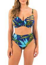 Load image into Gallery viewer, Pichola High Waist Bikini Brief Tropical Blue