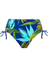Load image into Gallery viewer, Pichola High Waist Bikini Brief Tropical Blue