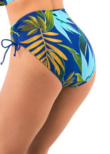 Load image into Gallery viewer, Pichola High Waist Bikini Brief Tropical Blue