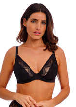 Load image into Gallery viewer, Wacoal Sensu Lace Plunge / Black