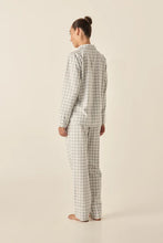 Load image into Gallery viewer, Cassia Light Grey Check Cotton PJ Set