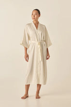 Load image into Gallery viewer, Henrietta Ivory Satin Robe