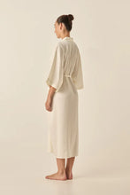 Load image into Gallery viewer, Henrietta Ivory Satin Robe