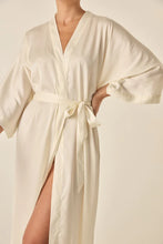 Load image into Gallery viewer, Henrietta Ivory Satin Robe