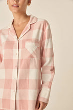 Load image into Gallery viewer, Saffron Pink Check Cotton PJ Set