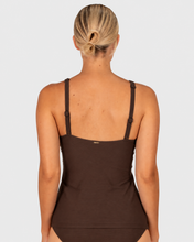 Load image into Gallery viewer, Rococco D/E Cup Singlet Top Cocoa