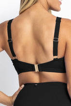 Load image into Gallery viewer, BASIX F-G RUCHED BRA - BLACK