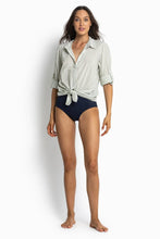 Load image into Gallery viewer, Summer Stripe Slouch Shirt / Khaki