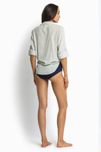 Load image into Gallery viewer, Summer Stripe Slouch Shirt / Khaki