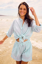 Load image into Gallery viewer, Summer Stripe Slouch Shirt / Moss