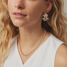 Load image into Gallery viewer, BLOSSOM HOOPS - GOLD + PEARL