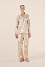 Load image into Gallery viewer, Elina Botanical Silky Satin PJ set / Natural