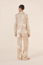 Load image into Gallery viewer, Elina Botanical Silky Satin PJ set / Natural