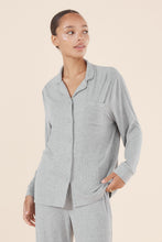 Load image into Gallery viewer, Emilia Ribbed Lounge PJ Set Grey