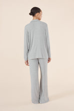 Load image into Gallery viewer, Emilia Ribbed Lounge PJ Set Grey