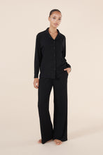 Load image into Gallery viewer, Emilia Ribbed Lounge PJ Set / Black