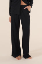 Load image into Gallery viewer, Emilia Ribbed Lounge PJ Set / Black