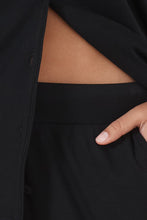 Load image into Gallery viewer, Emilia Ribbed Lounge PJ Set / Black