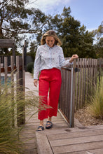 Load image into Gallery viewer, GC Staple Tailored Linen Pant - Poinsettia