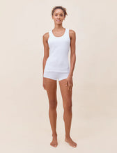 Load image into Gallery viewer, Milla Rib Shelf Bra Tank / White