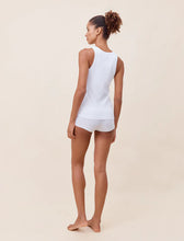 Load image into Gallery viewer, Milla Rib Shelf Bra Tank / White