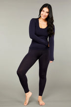 Load image into Gallery viewer, Tani Scoop Neck Long Sleeve / French Navy DISCONTINUED