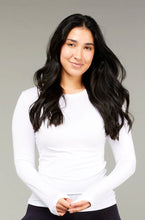 Load image into Gallery viewer, High Neck Long Sleeve / White