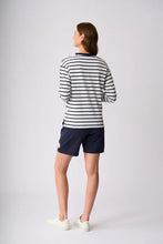 Load image into Gallery viewer, Stewart Sweater - White/Navy Stripe