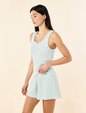 Load image into Gallery viewer, Claire Soft Cotton Waffle Boxer PJ Set Lagoon Blue