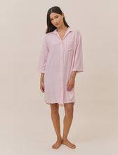 Load image into Gallery viewer, Sabine Seersucker Stripe Nightshirt