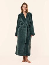 Load image into Gallery viewer, Long Plush Robe Green