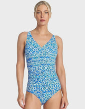 Load image into Gallery viewer, Bazaar DD/E Front Ruched One Piece  Blue