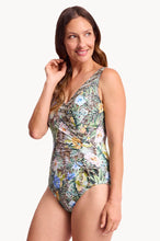 Load image into Gallery viewer, Tropica Gathered Surplice One Piece - Army