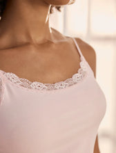 Load image into Gallery viewer, Ellie Lace Trim Cami - Papinelle Pink