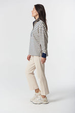 Load image into Gallery viewer, Stripe Rugby Sweater Birch/ Dark Navy