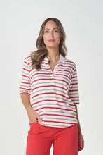 Load image into Gallery viewer, Club Multi Stripe Polo - Camel