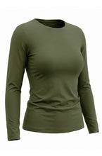 Load image into Gallery viewer, High Neck Long Sleeve - Hunter Green