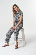 Load image into Gallery viewer, Desert Linen Cotton Blouse - Desert Palm Print