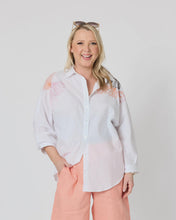 Load image into Gallery viewer, Oasis Cotton Embroidered Shirt - White
