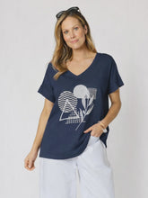 Load image into Gallery viewer, Orbit Print Top - Navy