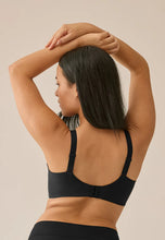 Load image into Gallery viewer, Naturana Side Smoothing Soft Cup Wireless Padded Bra / Black