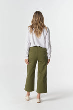 Load image into Gallery viewer, 5 Pocket Crop Wide Leg Jean - Sage