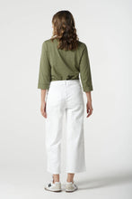 Load image into Gallery viewer, GC 5 Pocket Crop Wide Leg Jean - White