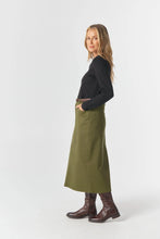 Load image into Gallery viewer, 5 Pocket Maxi Skirt - Sage