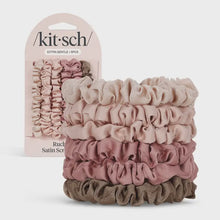 Load image into Gallery viewer, Ultra Petite Satin Scrunchies 6pc - Terracotta