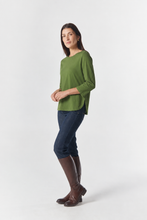 Load image into Gallery viewer, Classic Cotton 3/4 Sleeve Tee- Cedar Green