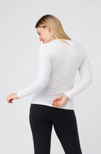 Load image into Gallery viewer, Tani Reg Scoop Long Sleeve / White